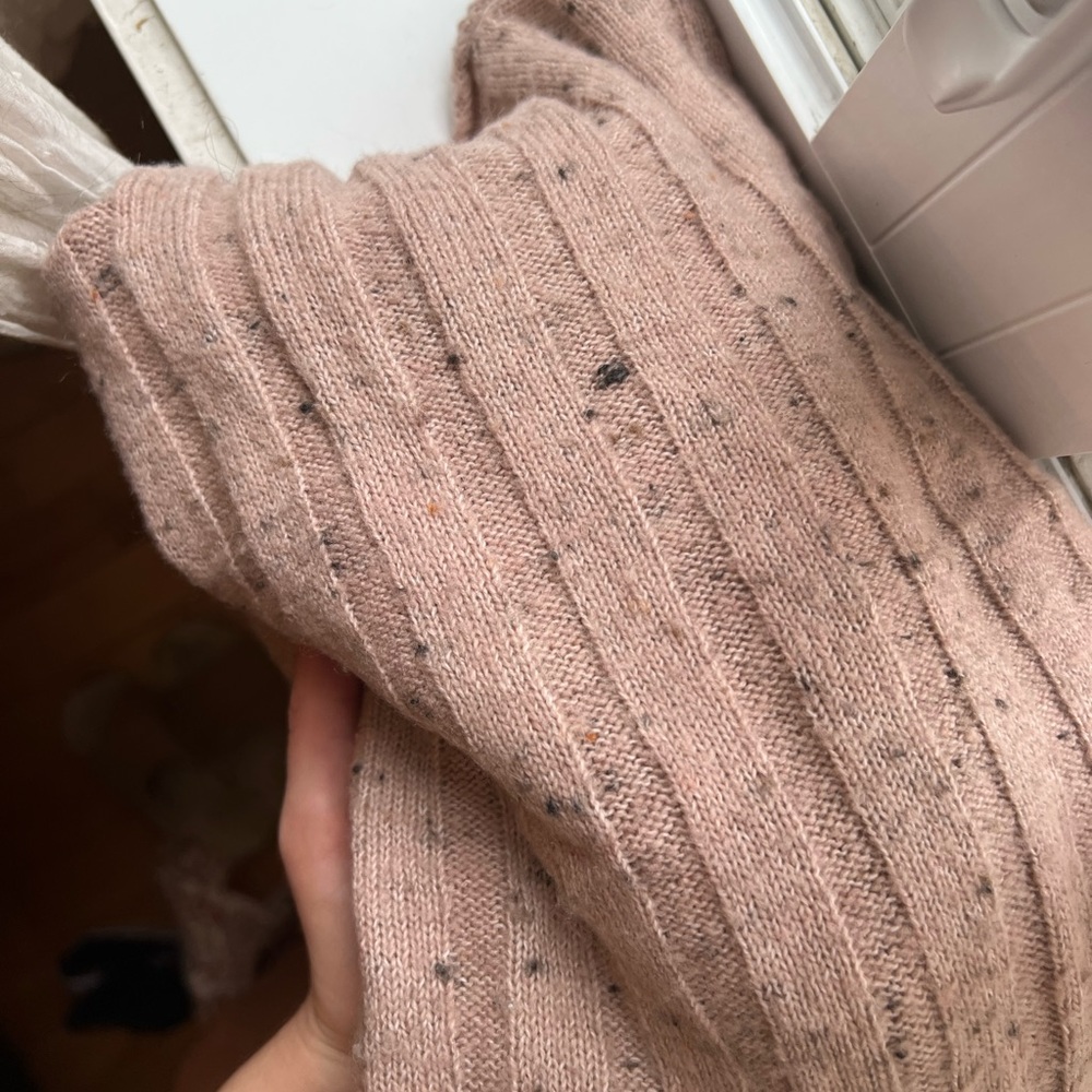 MADEWELL mauve knit mock neck sweater